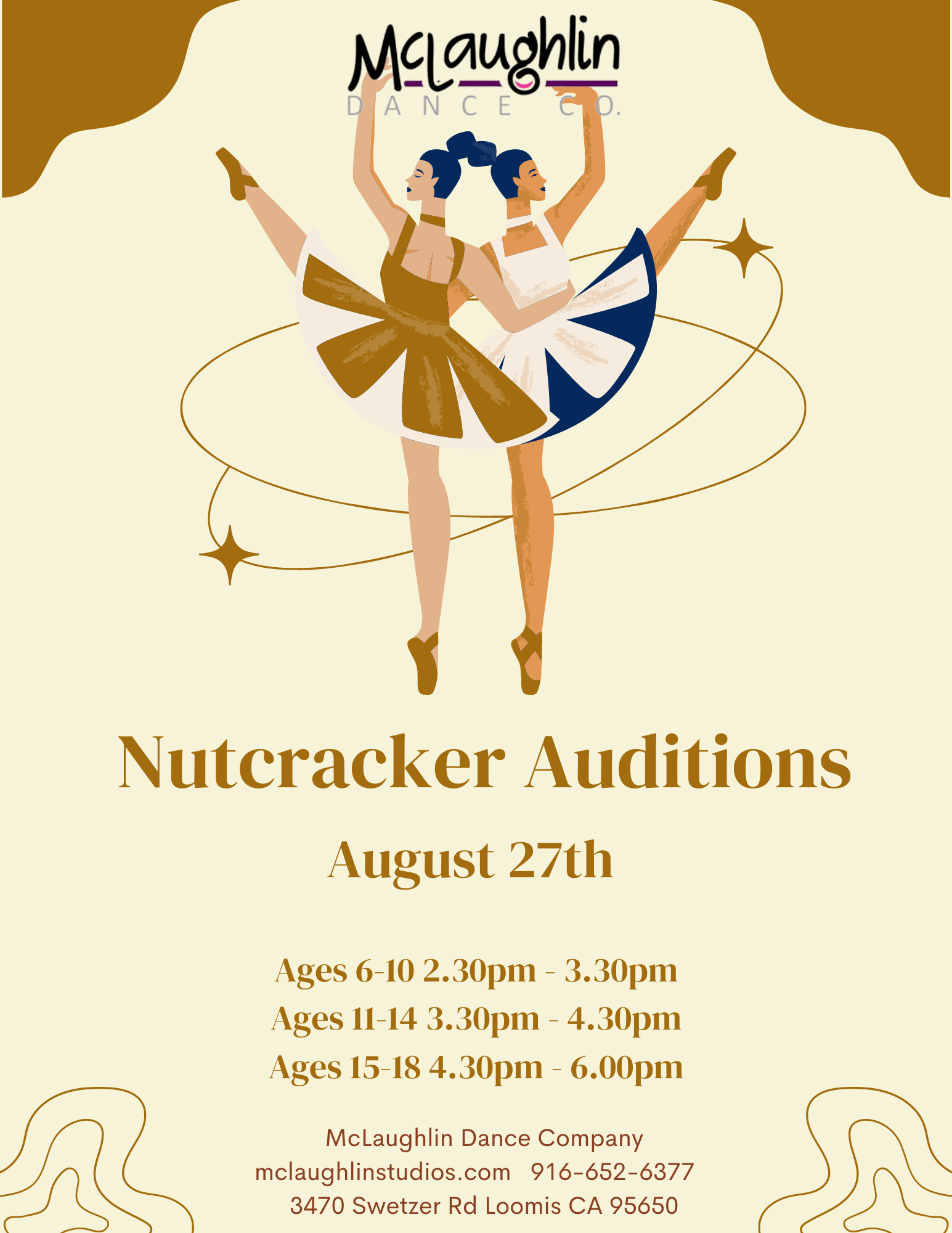 Nutcracker Audition Flyer 2022